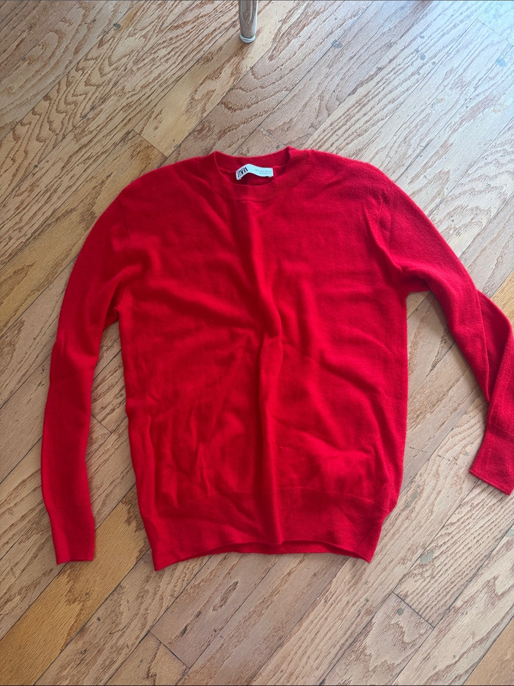 Mens Crewneck Sweater - Red